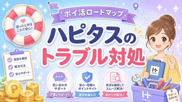 ハピタスのトラブル対処